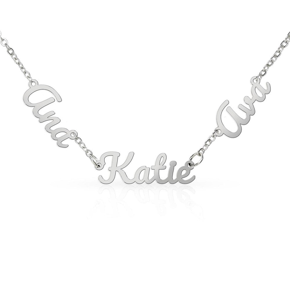 Multiple Name Plate Necklace