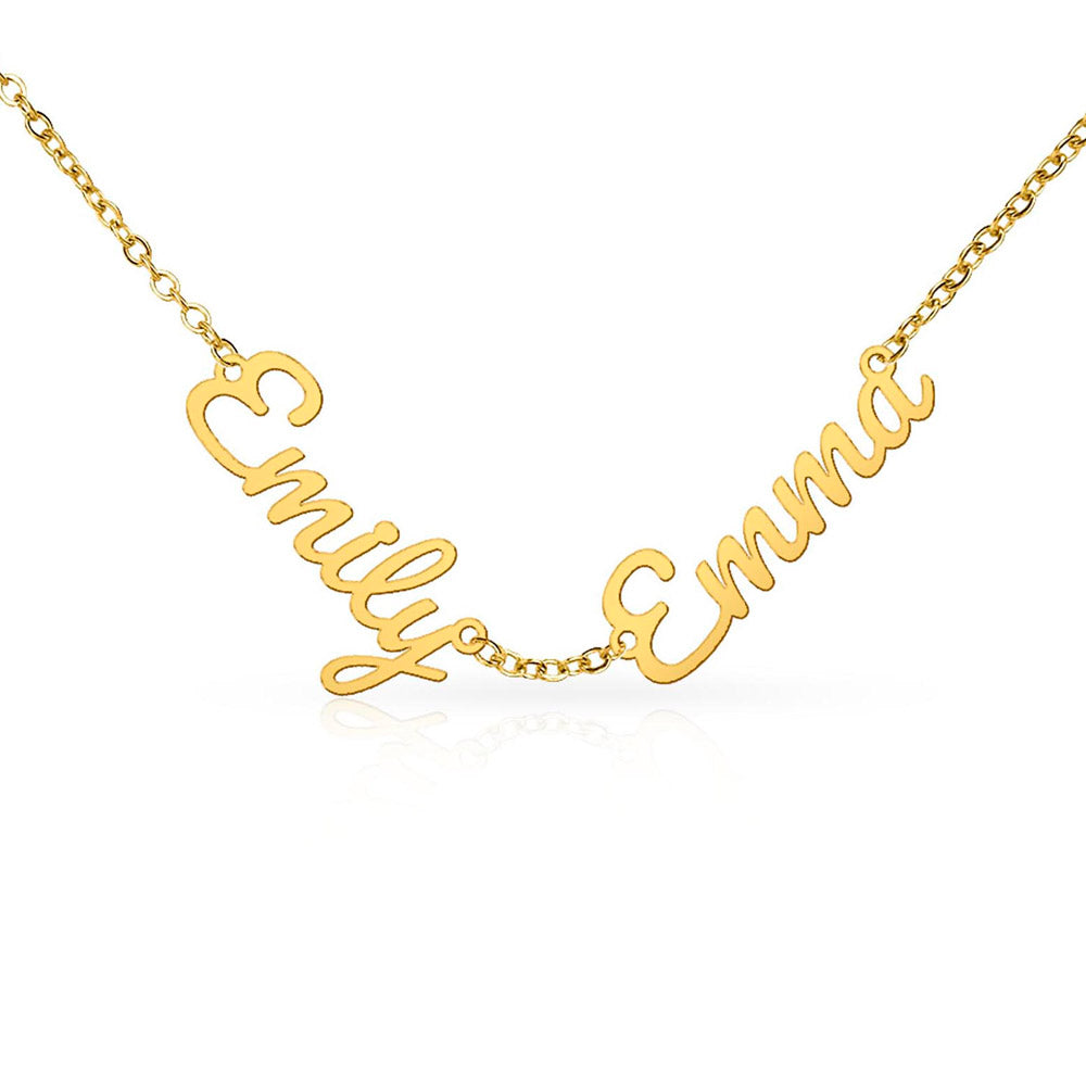 Multiple Name Plate Necklace