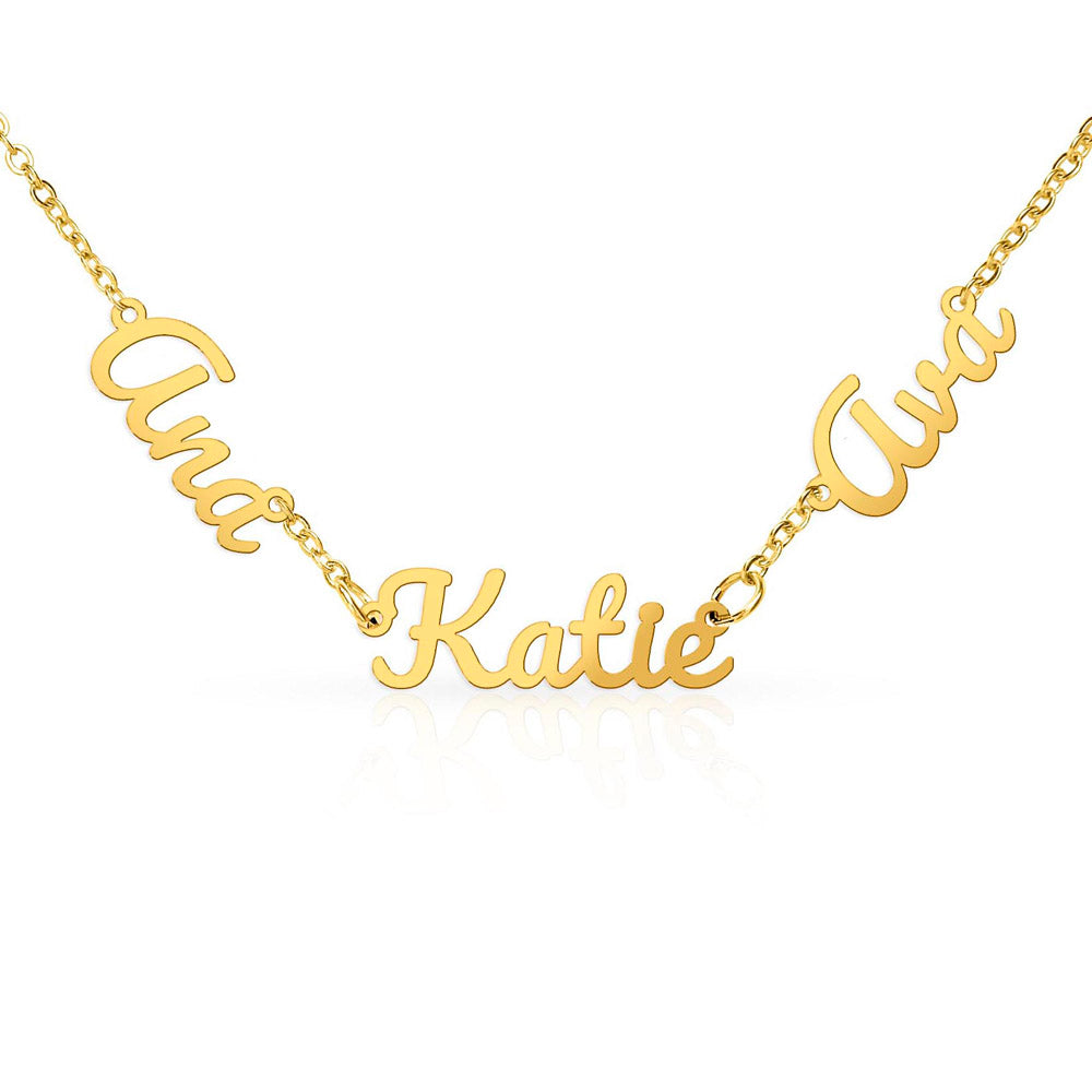 Multiple Name Plate Necklace