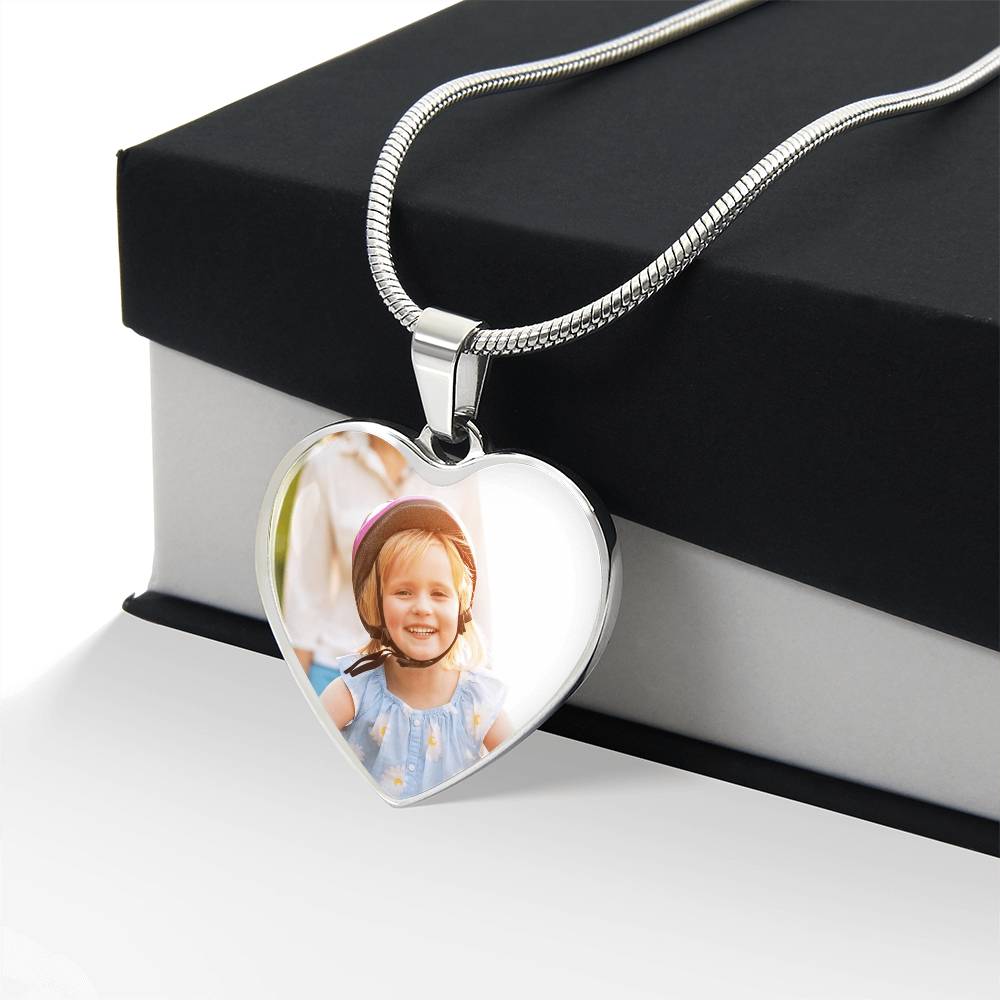 Custom Upload Heart Pendant