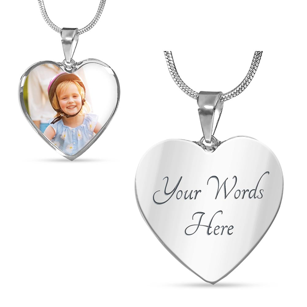 Custom Upload Heart Pendant