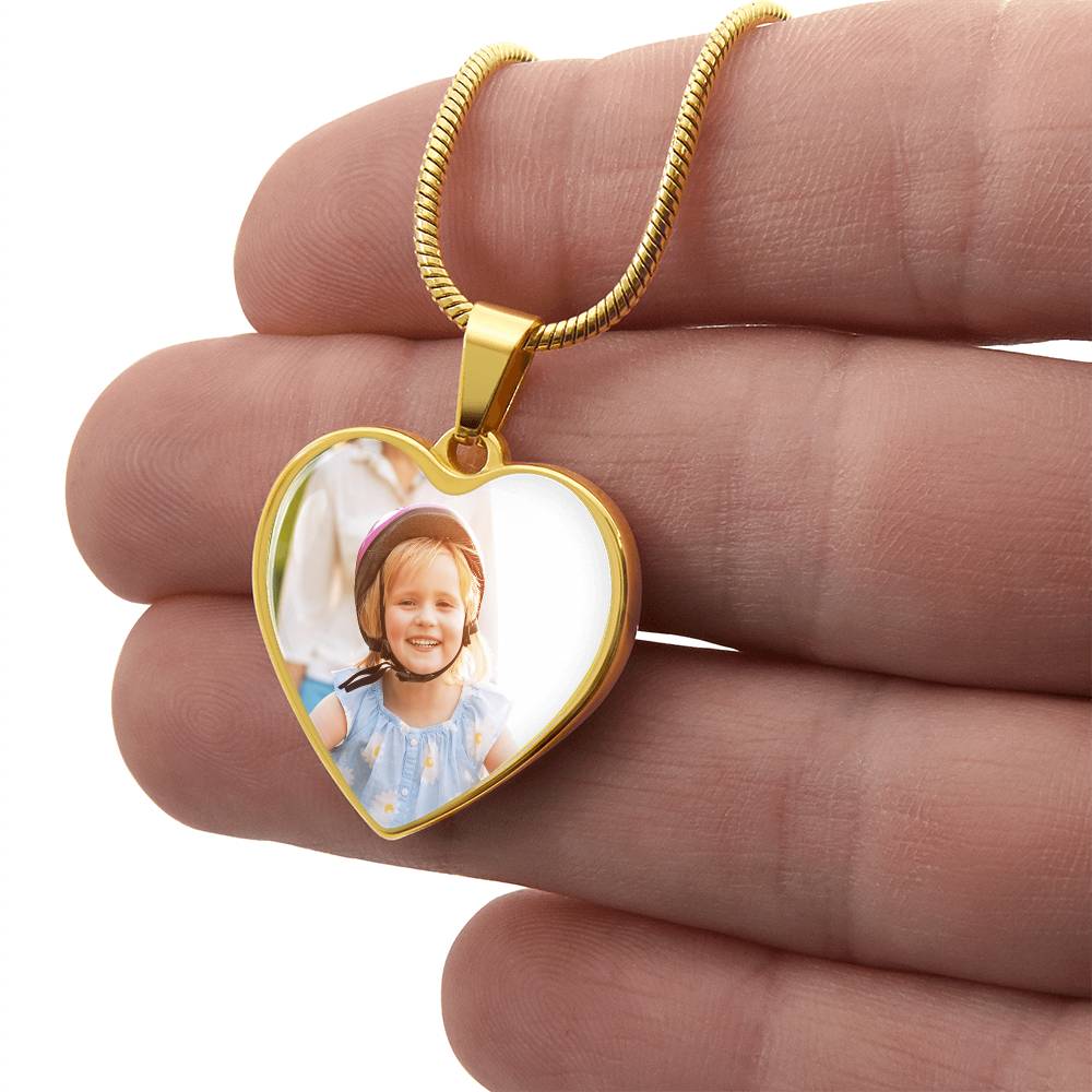 Custom Upload Heart Pendant