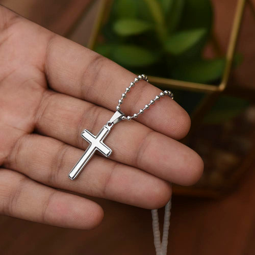 Cross with Ball Chain