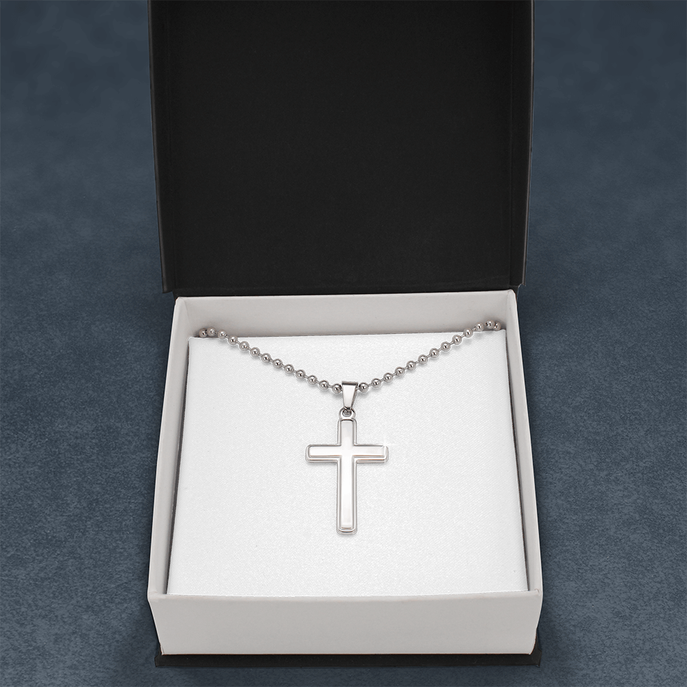 Cross with Ball Chain