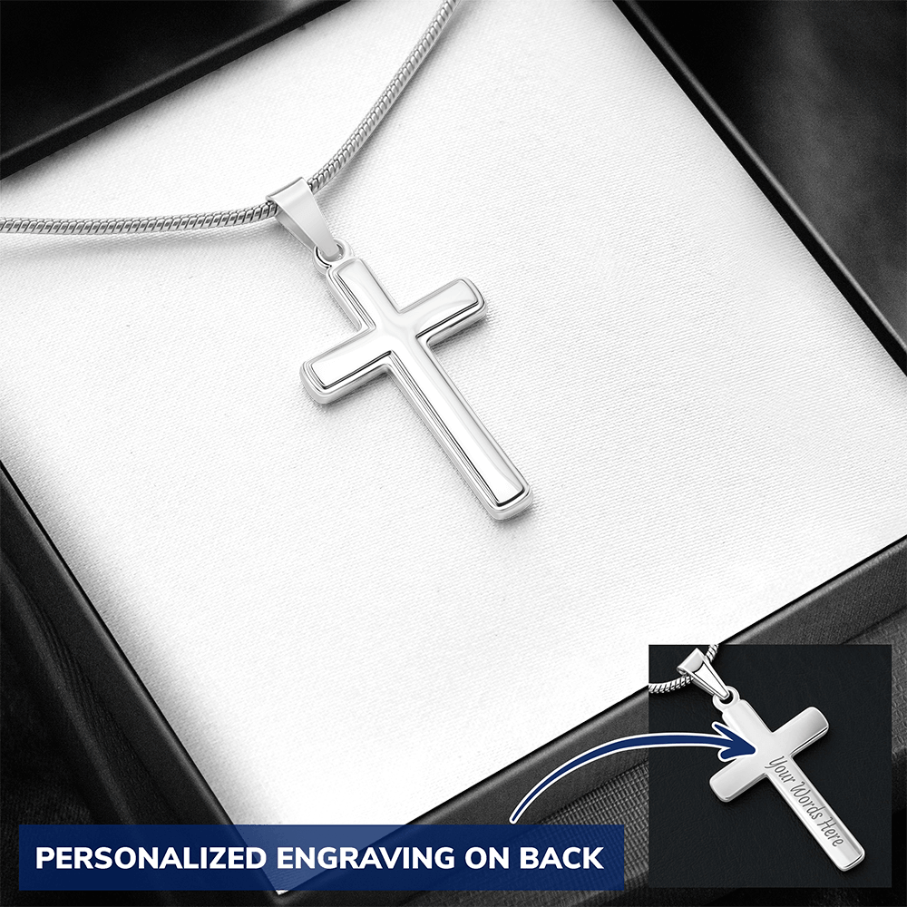 Cross Pendant with Engraving