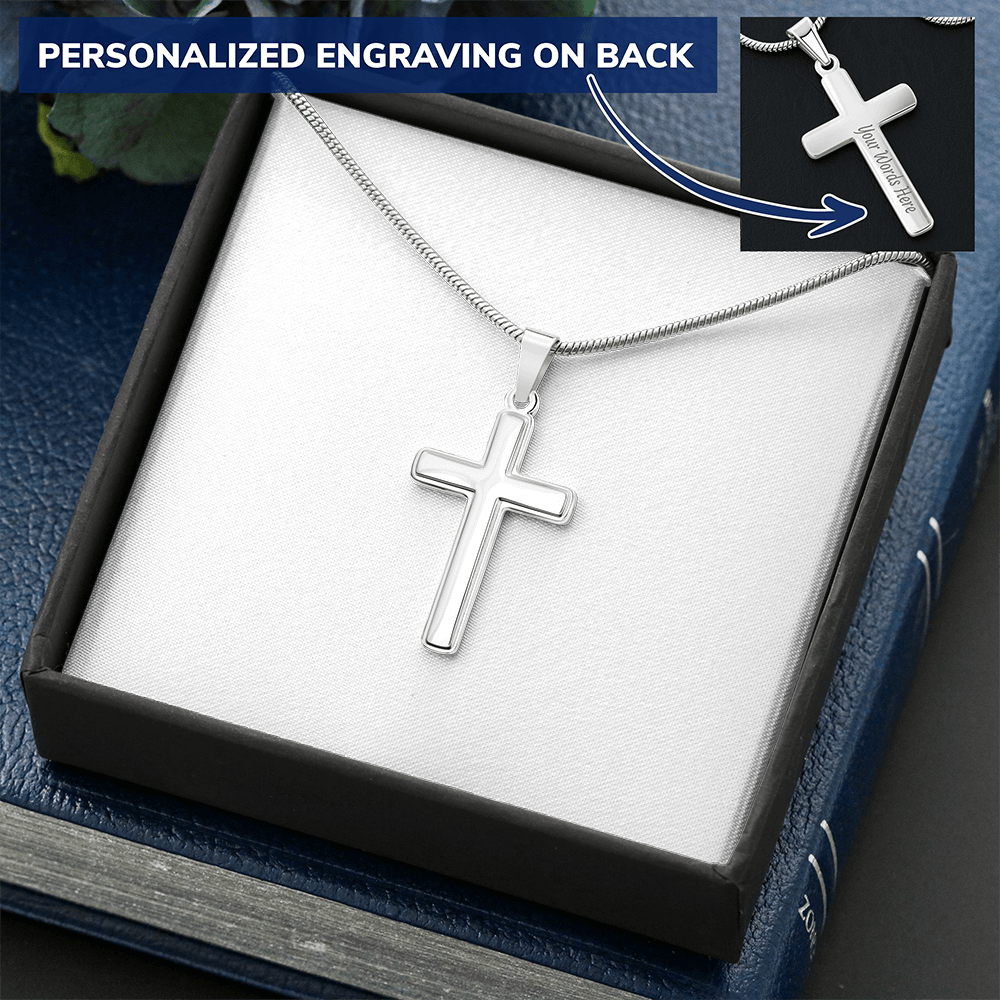 Cross Pendant with Engraving