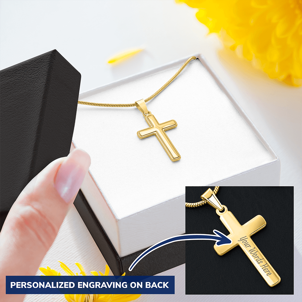 Cross Pendant with Engraving