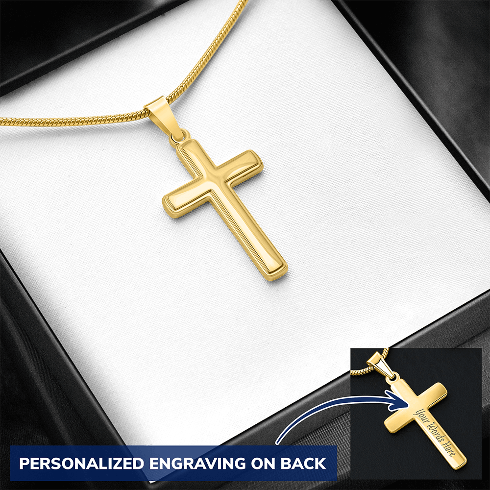 Cross Pendant with Engraving