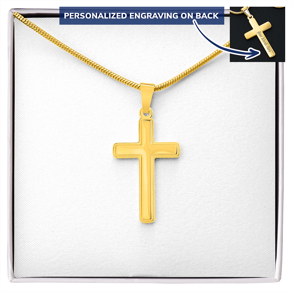 Cross Pendant with Engraving