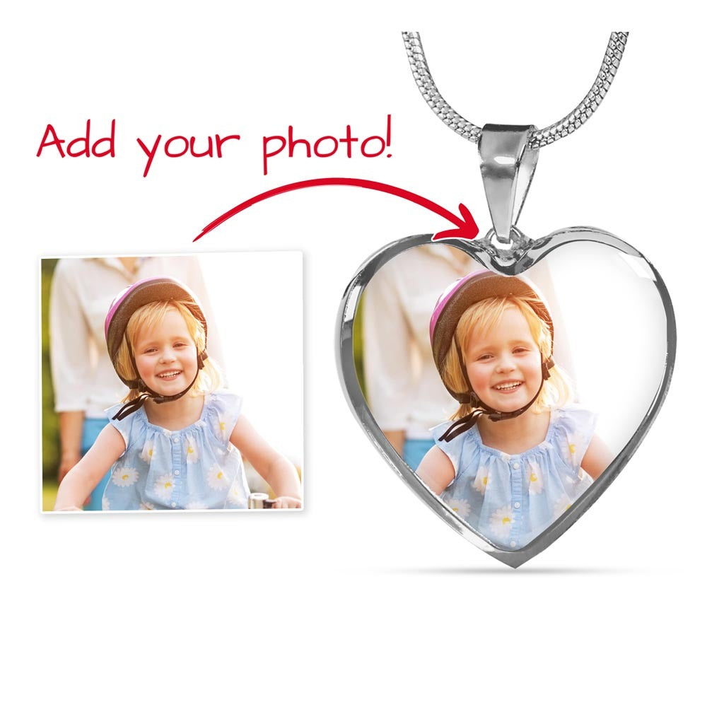 Custom Upload Heart Pendant
